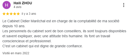 Témoignages clients Google expert comptable