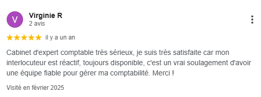 Témoignages clients Google expert comptable